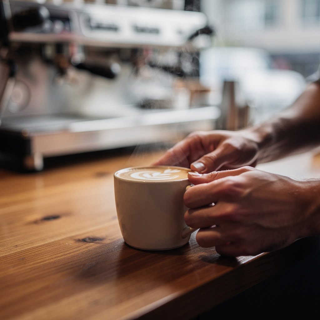 Morning Brew Coffee Shop community gathering with diverse Portland neighbors and regulars